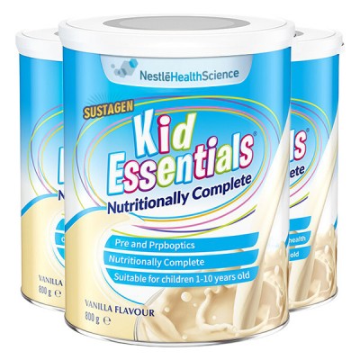 【澳洲直邮】雀巢Sustagen Kid Essentials 1-10岁儿童长高营养奶粉 800g 3桶